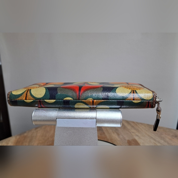 FOSSIL Key -Per Coated Canvas Multicolor Floral Wallet - Picture 7 of 15